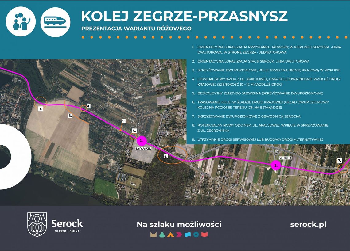 SEROCK. Gmina zaprezentowała kolejny wariant linii Zegrze-Przasnysz