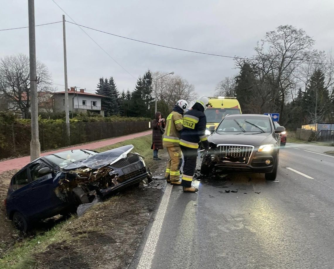 SEROCK. Kolizja na DK62, utrudnienia trwały prawie 2 godziny