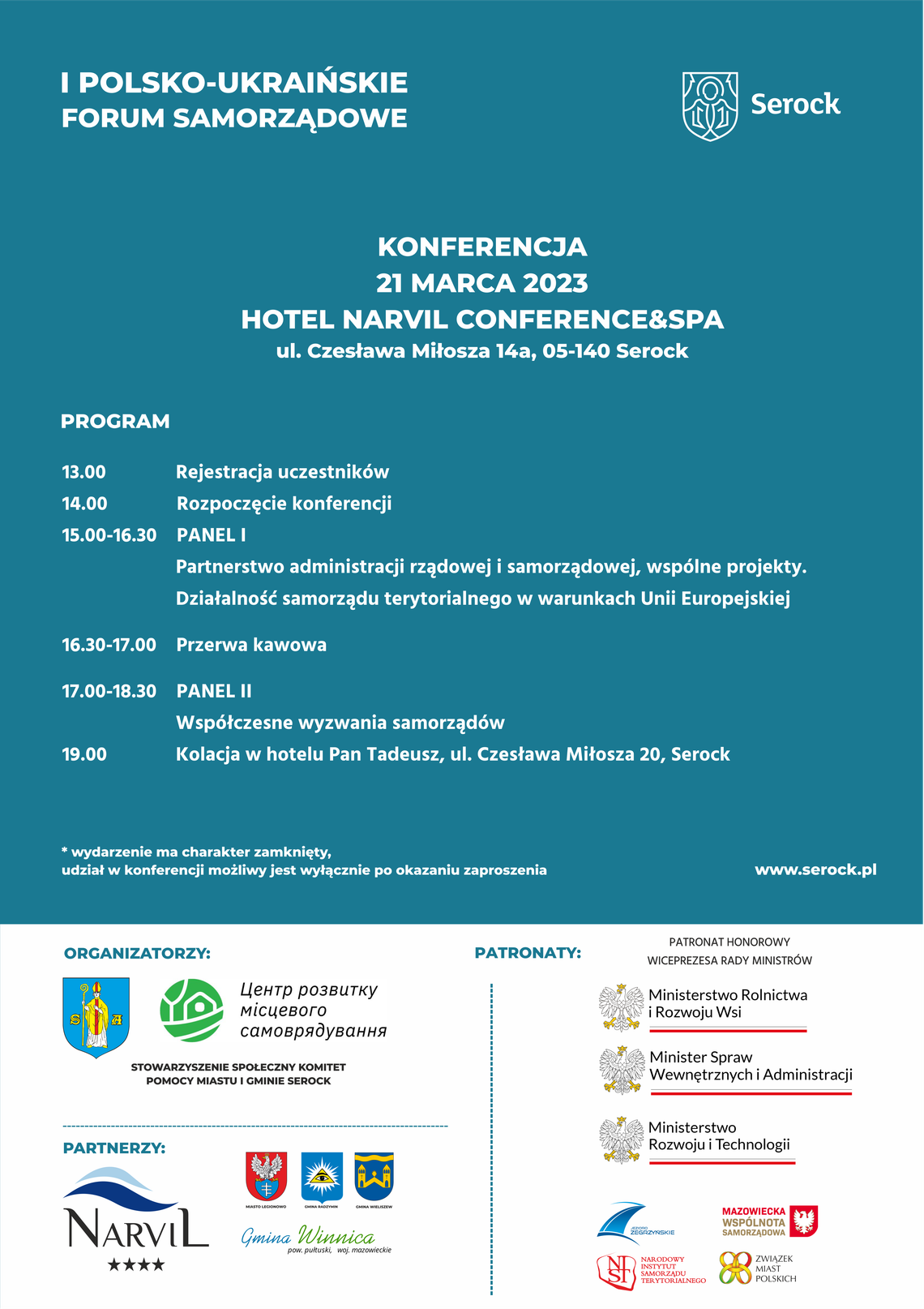 SEROCK. Polsko-Ukraińskie Forum Samorządowe - „Skuteczny samorząd”