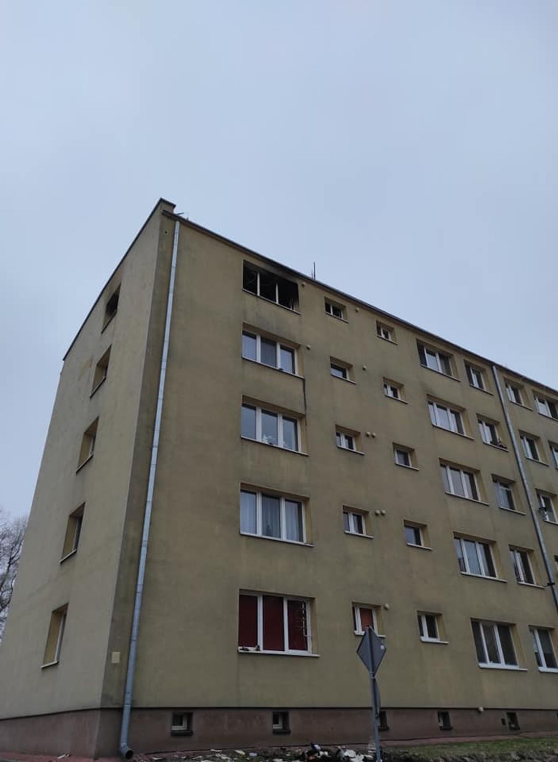 SEROCK. Pożar mieszkania na Drewnowskiego