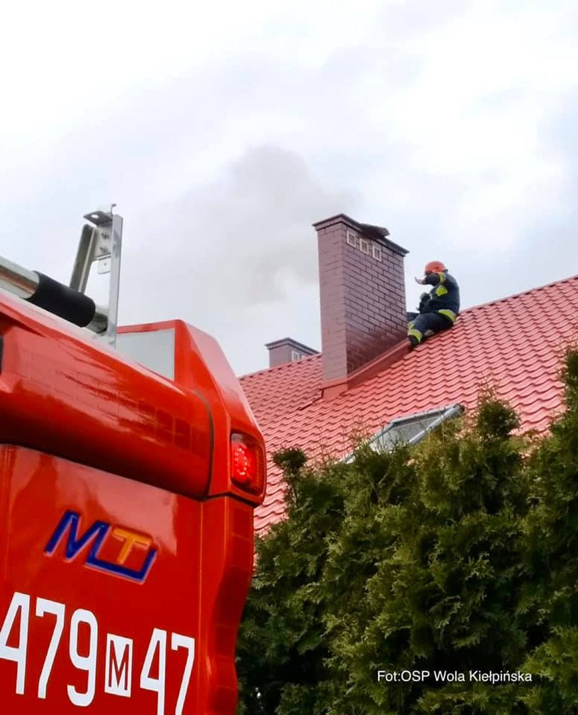 SEROCK. Pożar sadzy w domu jednorodzinnym SEROCK. Pożar sadzy w domu jednorodzinnym