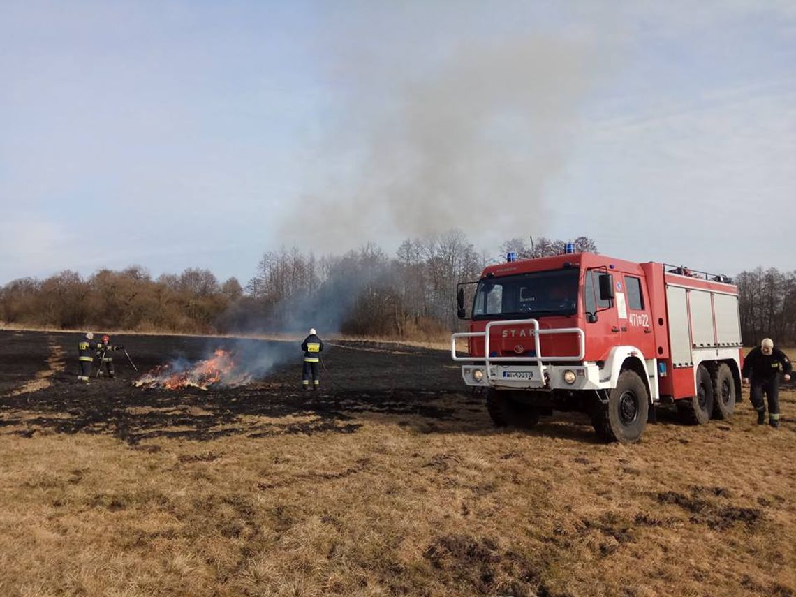 SEROCK. Pożar traw w miejscowości Łacha SEROCK. Pożar traw w miejscowości Łacha