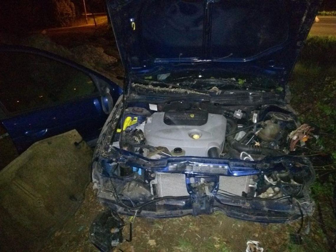 SEROCK. Wypadek osobówki w Jachrance SEROCK. Wypadek osobówki w Jachrance