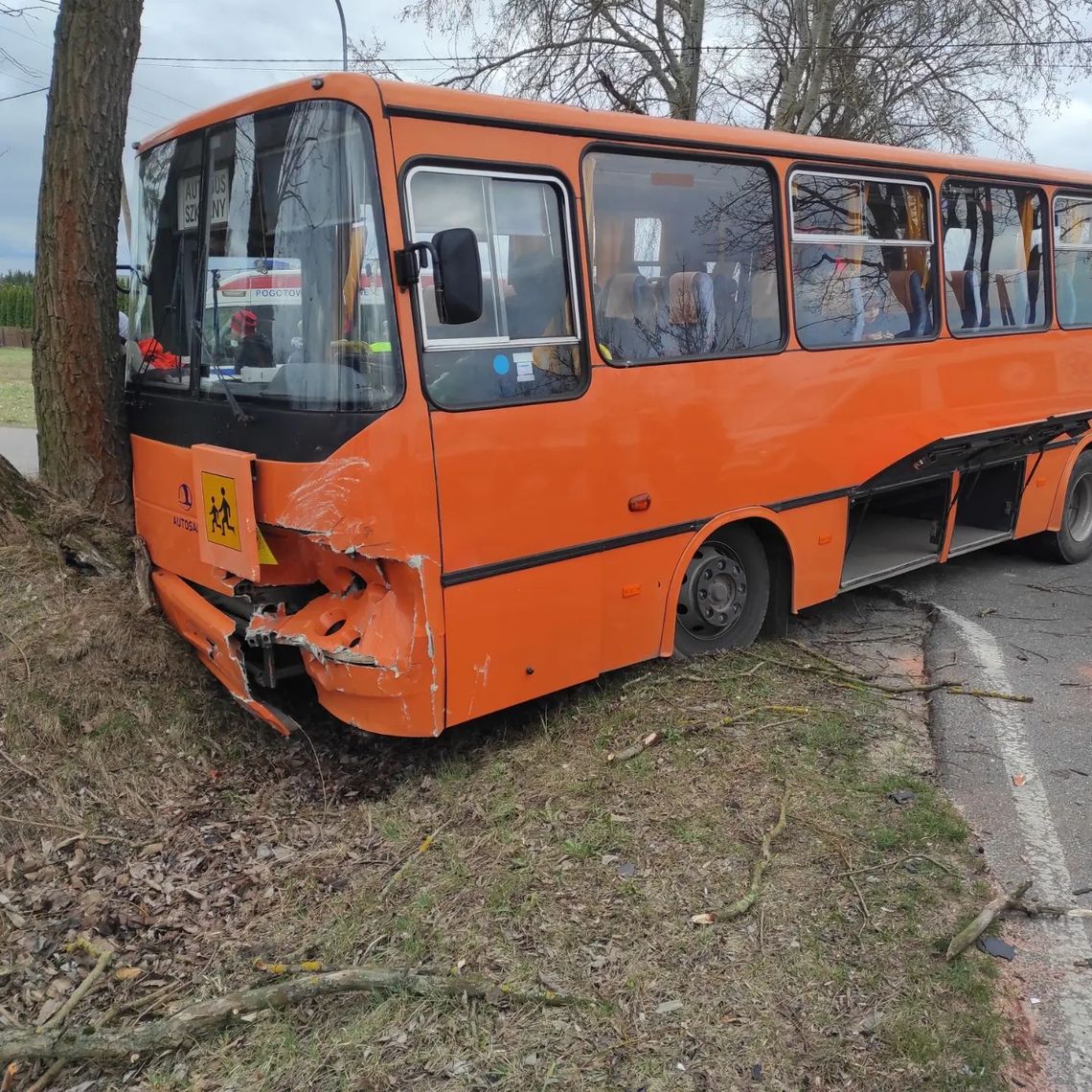 SEROCK. Wypadek szkolnego autobusu