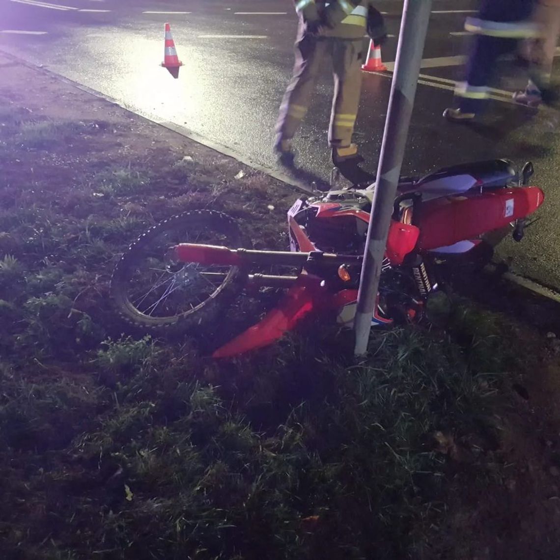 SEROCK. Zderzenie motocykla z osobówką