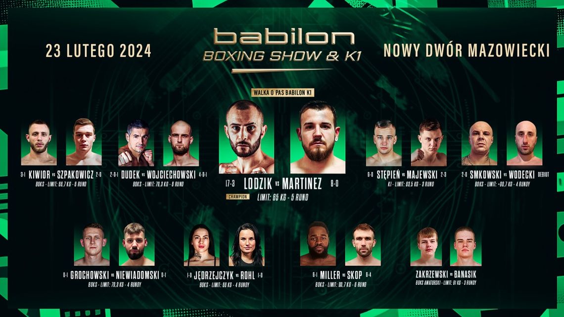 SPORT. Babilon Boxing Show & K1 -  już w najbliższy piątek!
