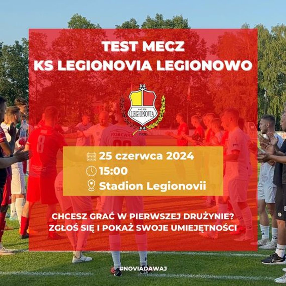 Test-mecz w Akademii Legionovii: Szansa na dołączenie do drużyny