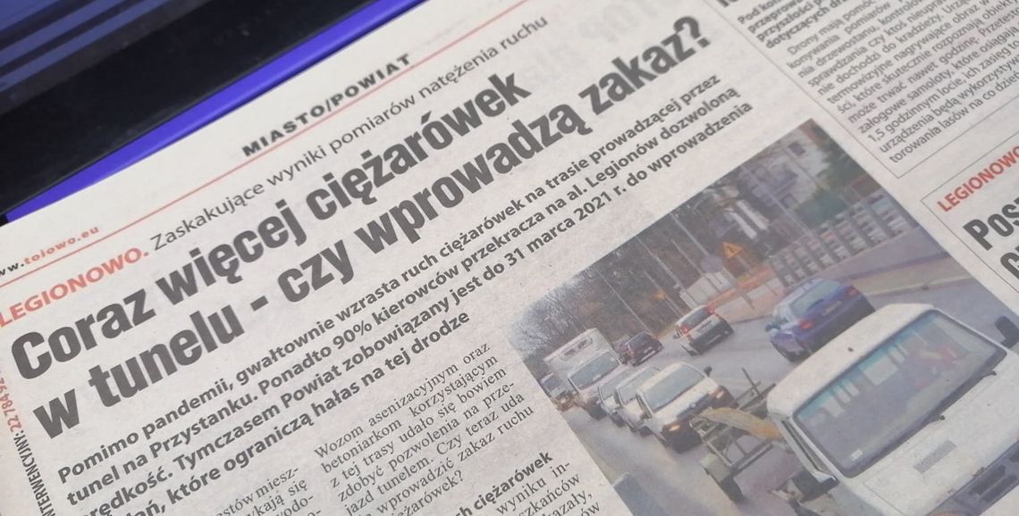 W NAJNOWSZYM NUMERZE. Coraz więcej ciężarówek w tunelu - czy wprowadzą zakaz? W NAJNOWSZYM NUMERZE. Coraz więcej ciężarówek w tunelu - czy wprowadzą zakaz?
