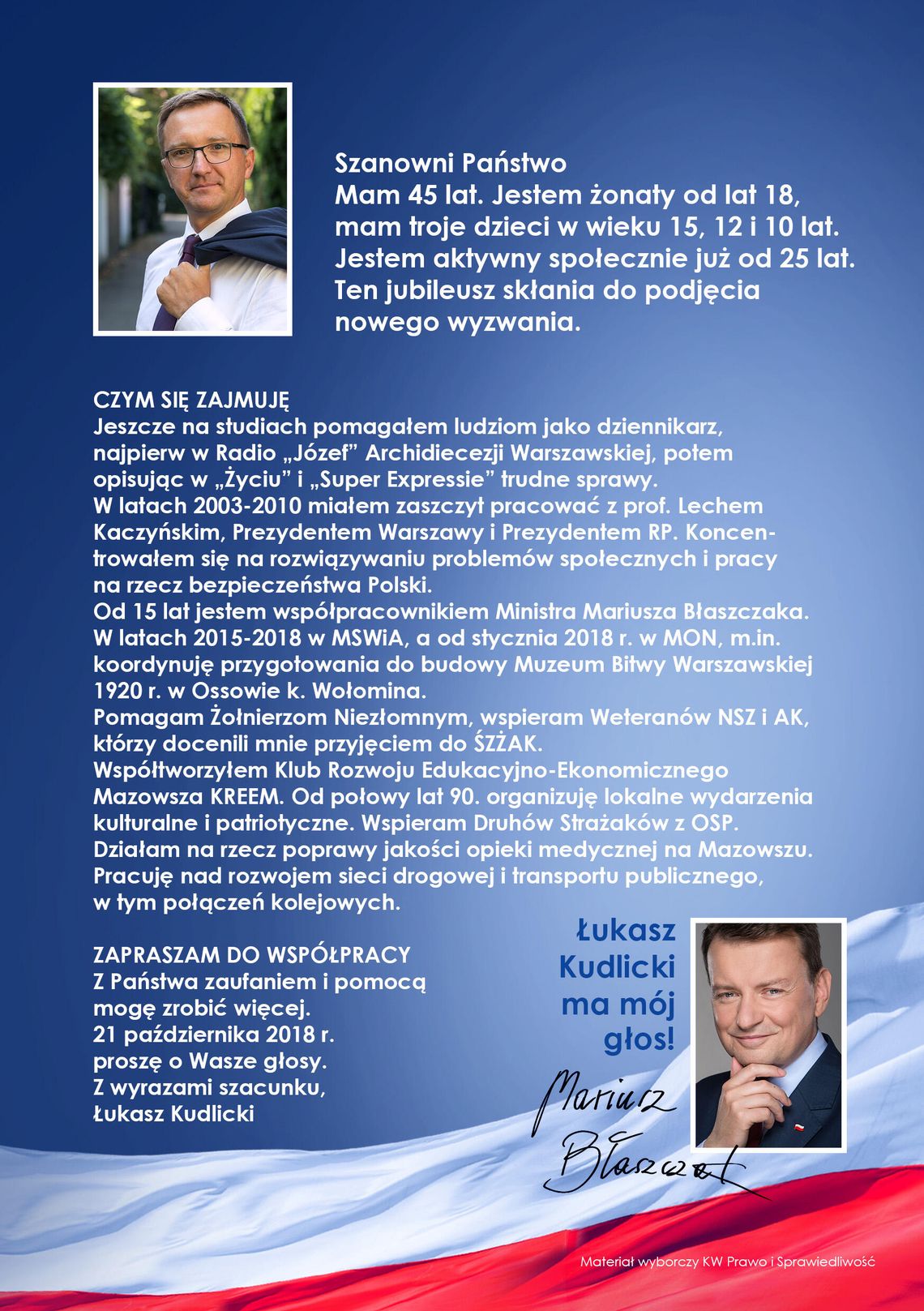 WALCZY O SZPITAL DLA LEGIONOWA - Łukasz Kudlicki do Sejmiku Województwa Mazowieckiego 13. ostatni na liście