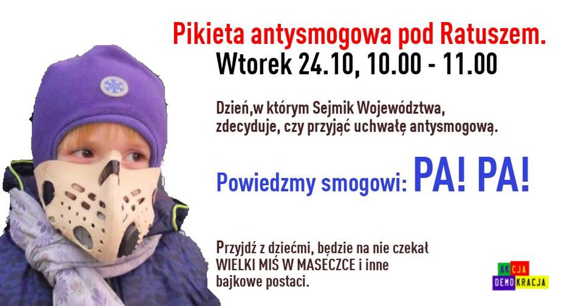 WARSZAWA/LEGIONOWO. Smogowi na Mazowszu mówimy: PA PA! [pikieta pod Ratuszem]