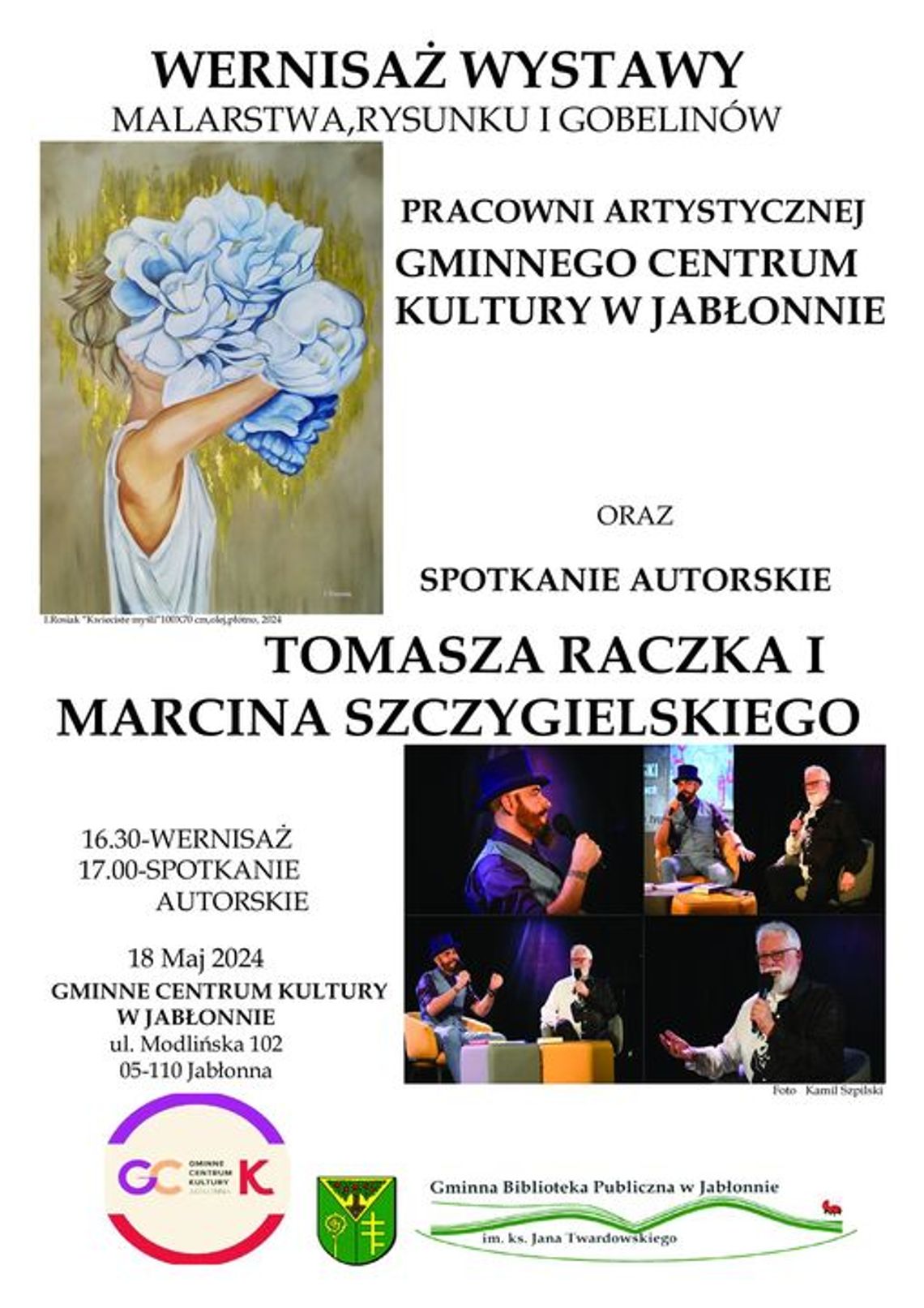 Wernisaż i spotkanie autorskie w Jabłonnie