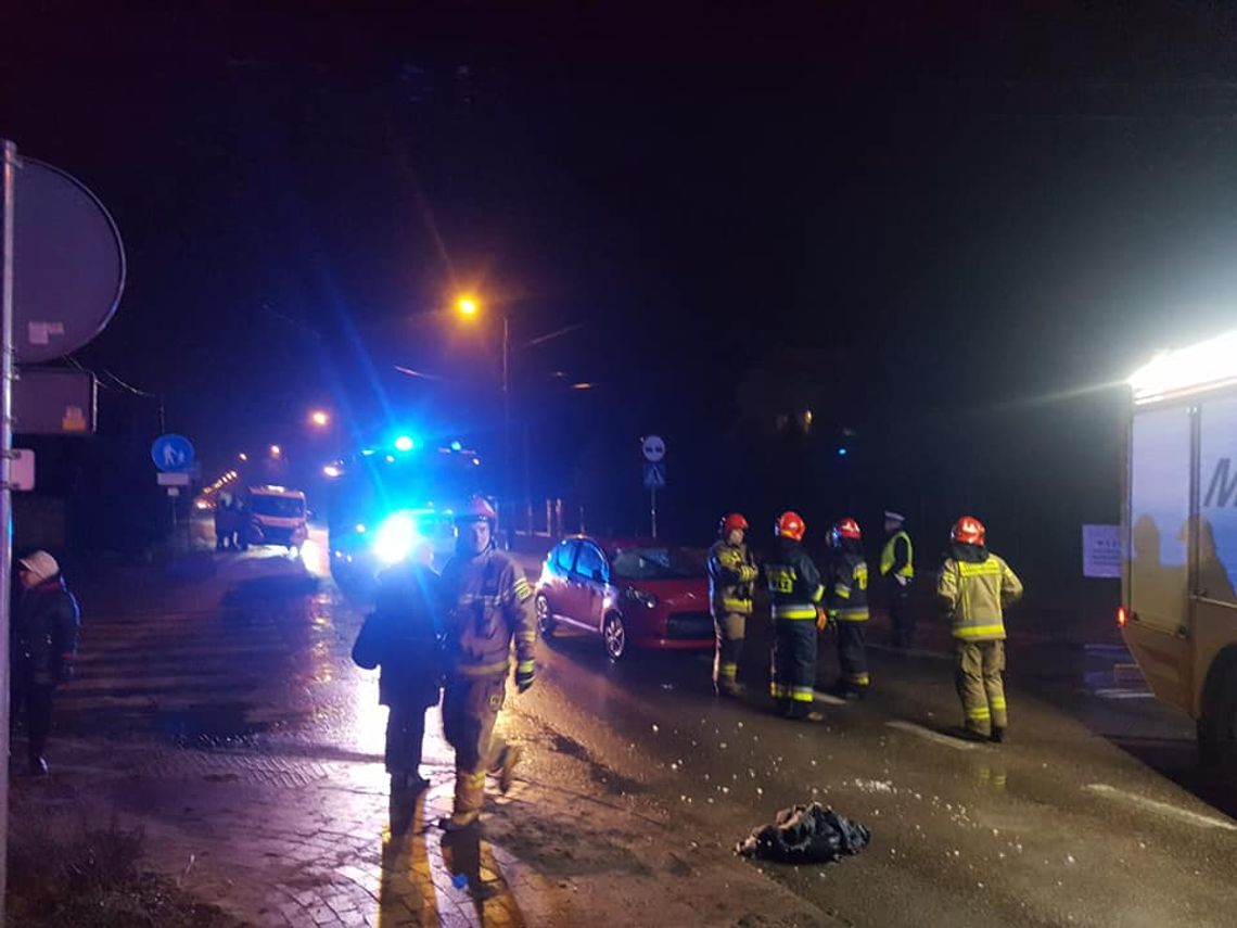 WIELISZEW. Potrącenie pieszego na Leśnej róg Suwalnej