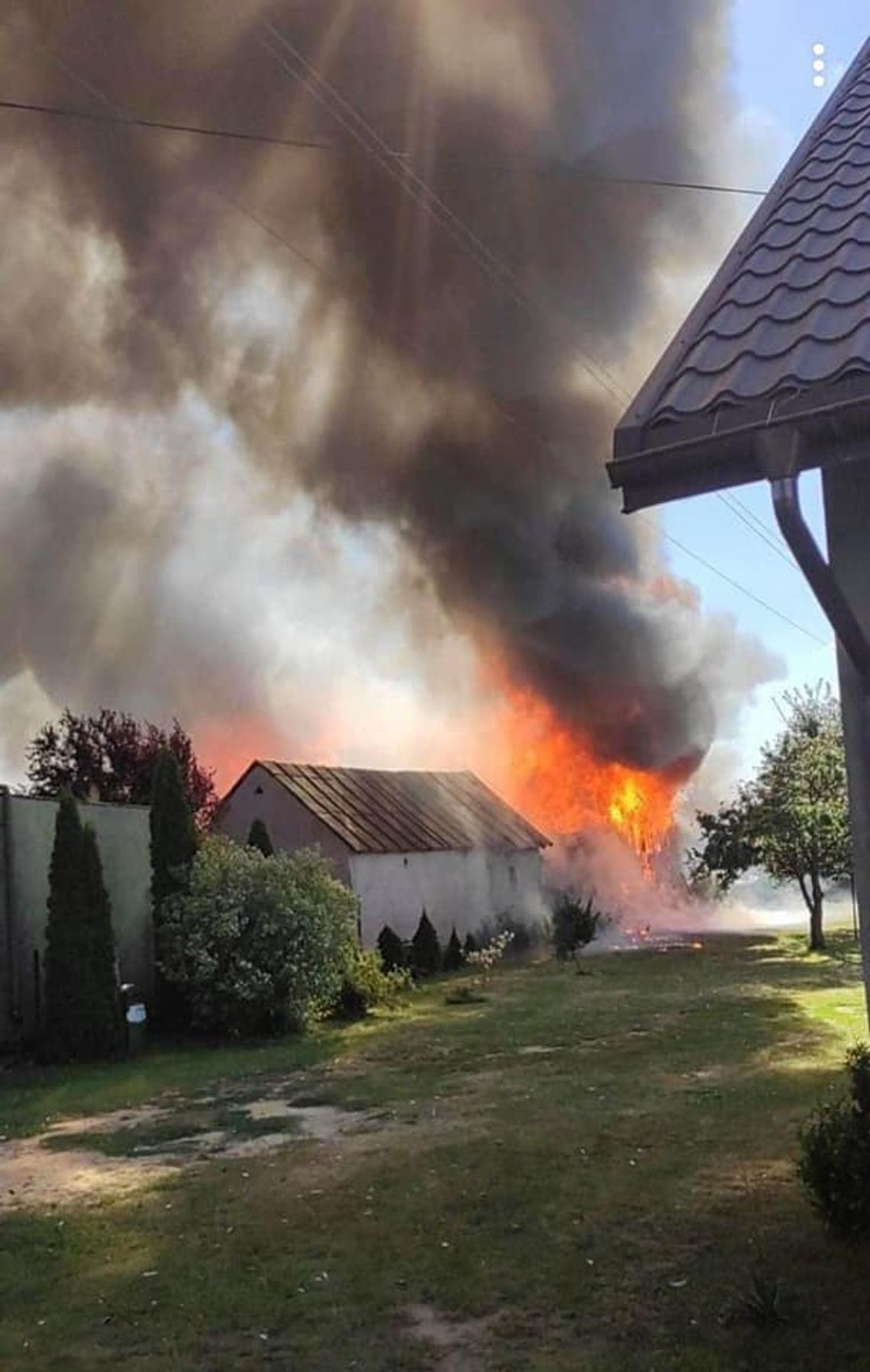 WIELISZEW. Pożar stodoły w Górze WIELISZEW. Pożar stodoły w Górze