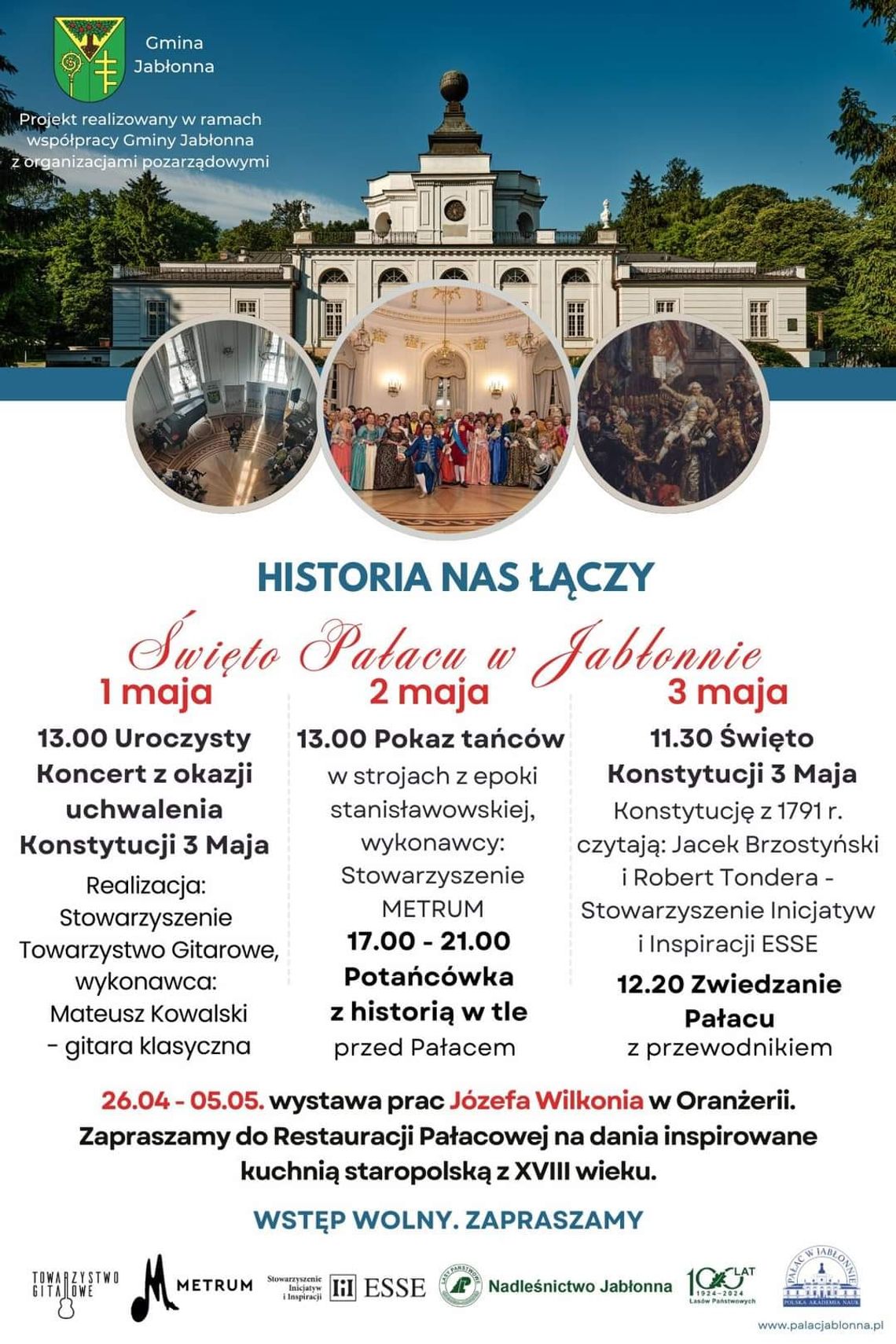 Wielkie obchody w Pałacu w Jabłonnie