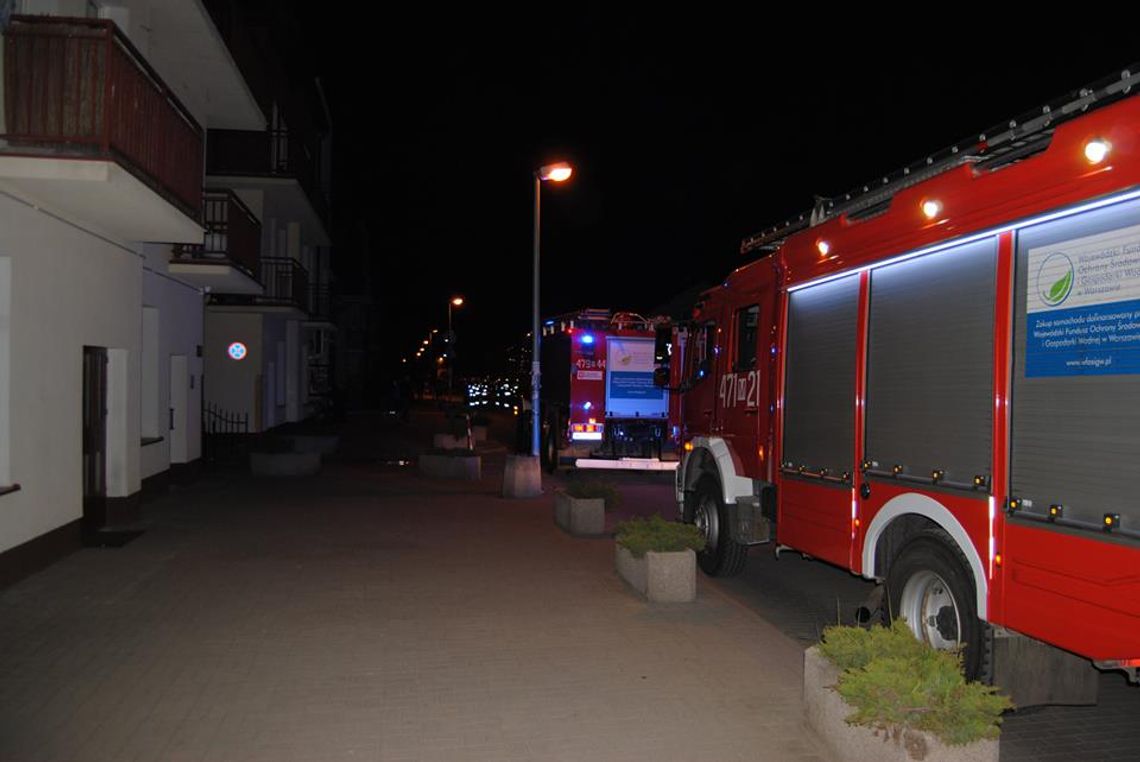 Zagrożenie wybuchem, straż przyblokowana