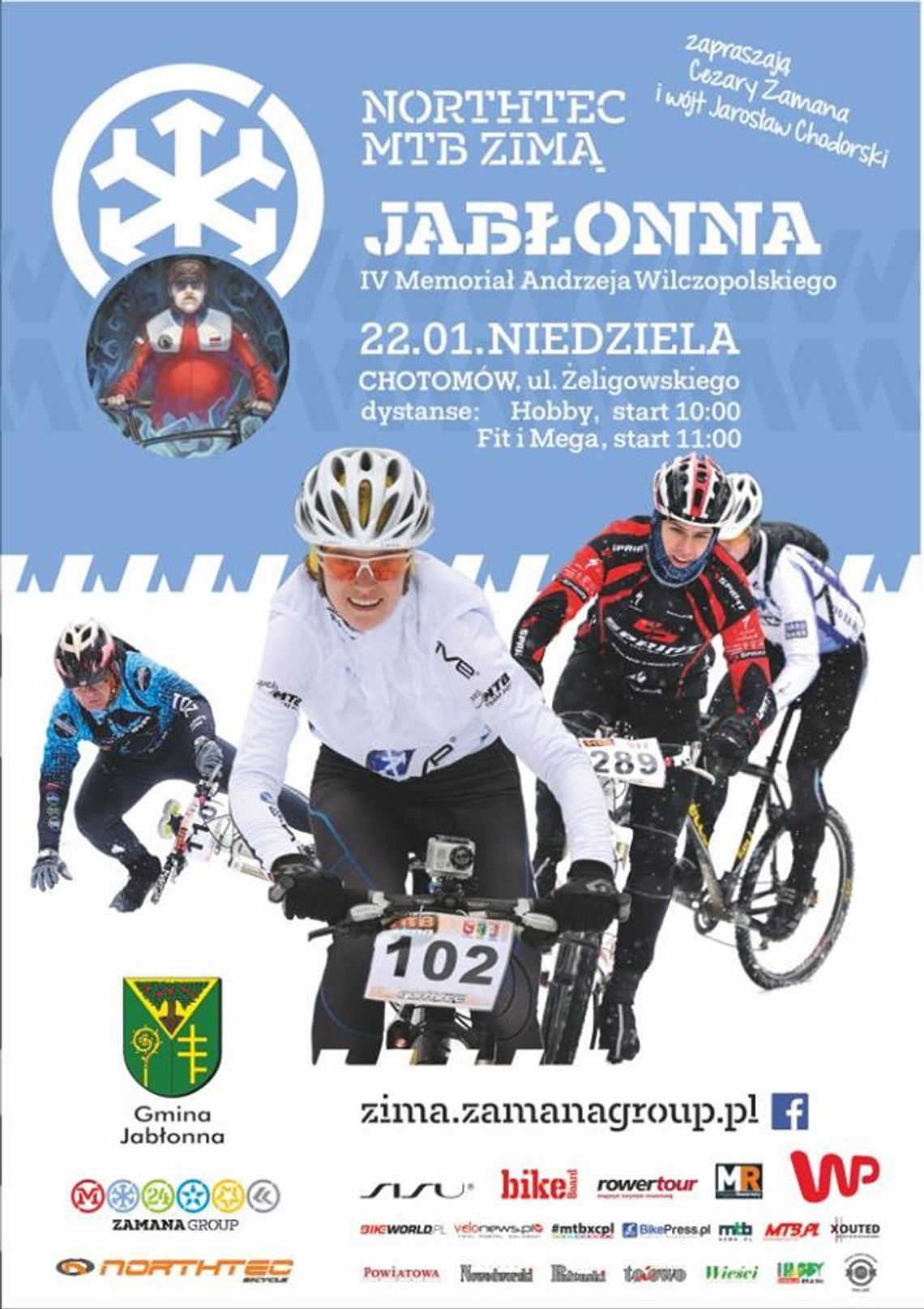 ZAPROSZENIE. NORTHTEC MTB ZIMĄ JABŁONNA